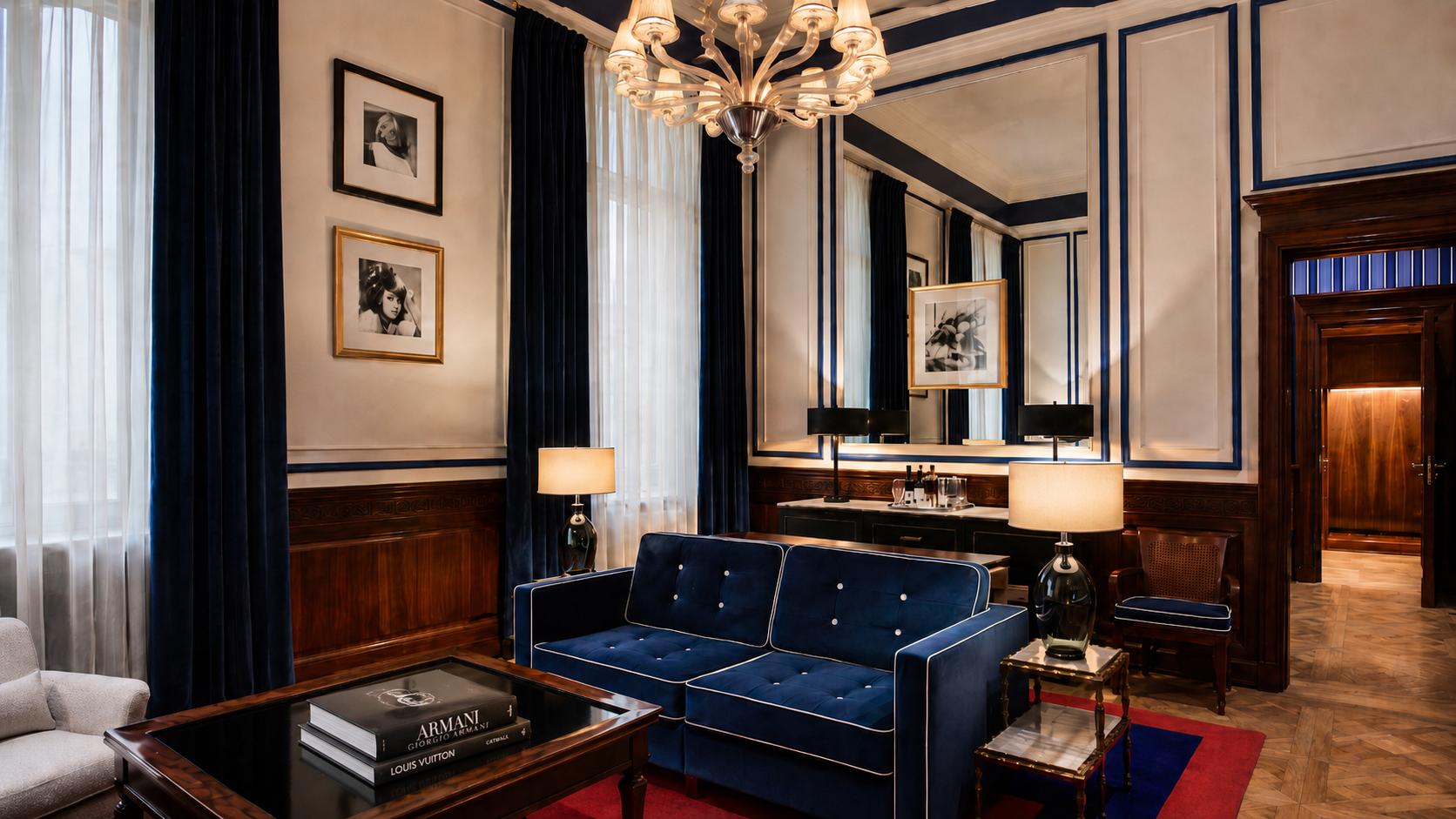 The Casa Cipriani suite — the design standard and spatial language that every deliverable was measured against